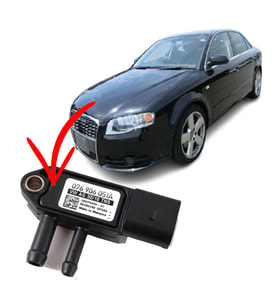 Audi A4 Map Sensörü  Basınç Sensörü [Orjinal] (076906051A)