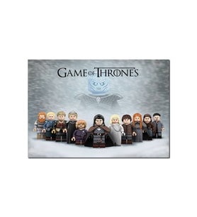 Game Of Thrones House Stark Özel Minifigürler Görseli  25x35 cm