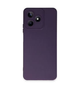 Realme C53 Kılıf Nano İçi Kadife Silikon - Mor