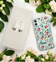 Smottie Tasarımlı Kişiye Özel Şeffaf Telefon Kılıfı (Tüm Telefon Modelleri Mevcuttur.) - Hediye Kutulu