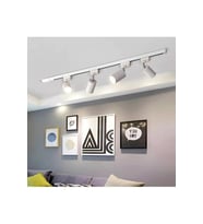 Beyaz Alüminyum Gövde GU10 Ray Spot Led Avize Hareketli Metal Başlık Os ram Tasarruflu Led Ampül