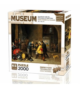 Ks Games Puzzle 2000 Parça Guardroom with the Deliverance of Saint Peter 22518