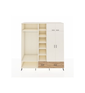 Kronos Dolap 12 Raflı 2 Çekmeceli 2 Askılı 220x59x243 Aytaşı-Aytaşı/Çam