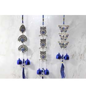 Metal Nazar Boncuğu Çan Model 21 (Çok Renkli)