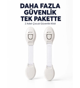 2 Adet Güçlü Yapışkanlı Çocuk Güvenlik Kilidi