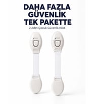 2 Adet Güçlü Yapışkanlı Çocuk Güvenlik Kilidi