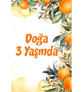 Pembe Çiçekler Doğum Günü Afişi -2 100x150 cm