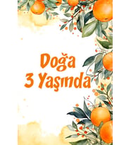 Pembe Çiçekler Doğum Günü Afişi -2 100x150 cm