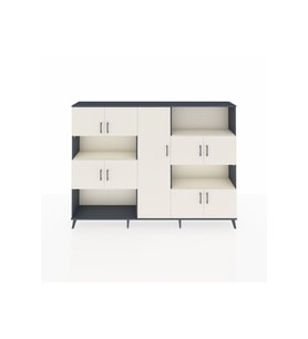 Arges Dolap 10 Raflı 9 Kapaklı 220x30x163 Antrasit-Aytaşı