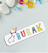 BK Toys Çocuklara Özel İsimli Figürlü Ahşap Eğitici Yapboz Puzzle-2