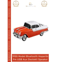 #Hoparlör Ultratekno WS598BT Pontiac 1955 Bluetooth Hoparlör TWS Bass FM Radyo USB Aux Destekli Spea