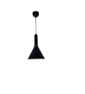 Dylight Retro Siyah Metal Dekoratif Tekli Kafe Mutfak Aydınlatma Avize Çap:23cm