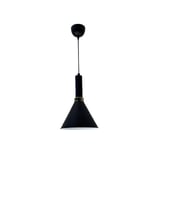 Dylight Retro Siyah Metal Dekoratif Tekli Kafe Mutfak Aydınlatma Avize Çap:23cm