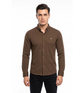 Erkek Spor Slim Fitt Uzun Kol  Gömlek BGL-ST05439