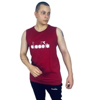 Diadora Therm Erkek Bordo Kolsuz T-shirt - 1ATL01-BORDO