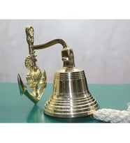 Pirinç Duvara Asmalı Çapalı Çan