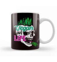 Vegetarian For Life Vegetables Vegan Vegetarianism Veggie Kupa Bardak Porselen