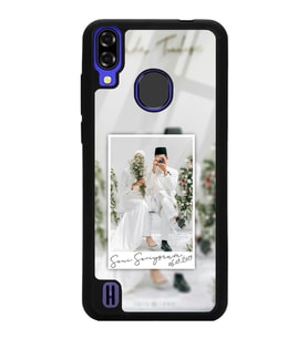 Reeder P13 Blue Uyumlu Notlu Polaroid Çerçeve Tasarımlı Glossy Telefon Kılıfı