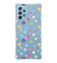 PrintiFy Samsung Galaxy A72 Uyumlu Water Color 6 Baskılı Şeffaf Köşe Korumalı Antişok Kılıf