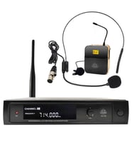 Uhf Kablosuz Mikrofon 1 Yaka 1 Headset Cooma B-2798