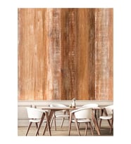Dreamwall Eskitme Ahşap Desenli Isı Ve Ses Yalıtımlı Sağlıklı Tekstil Duvar Kağıdı (Kahverengi)