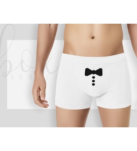 BK Gift Özel Tasarım Eğlenceli Beyaz Erkek Boxer, Yıl Dönümü/ Doğum Günü / Sevgililer Günü Hediyeleri,  Erkek Arkadaş Hediye, Esprili Hediye-6