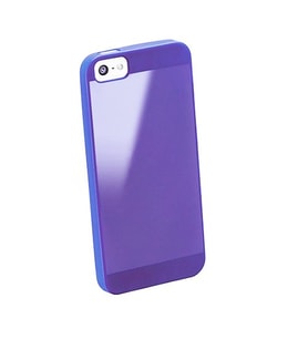 Cellular Line iPhone SE/5S/5 ile Uyumlu Gummy Slim Silikon Kılıf Lila GUMMYSLIMIPHONE5V