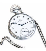 Omega Antika İsviçre Cep Saati 15 Jewels Mekanik Orijinal 1920'ler Koleksiyonluk
