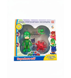 Pj Maskeliler Tekli Aksesuarlı Figür Karakter Oyun Seti Pj Mask YEŞİL