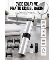 Yeni Nesil Profesyonel Şarjlı Saç Sakal Tıraş Makinesi Ayarlanabilir 4 Taraklı