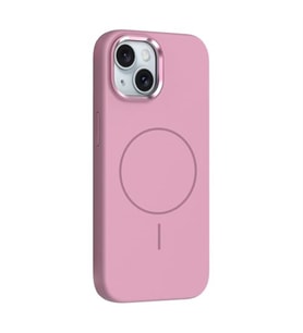 Coverzone iPhone 13 ile uyumlu K?l?f MagSafe ile uyumlu Magnetic Wireless ?arj �zellikli Metal Kamera Koruma �er�eveli Z-Edi Silikon Kapak iPhone 13 i�in k?l?f - Pembe