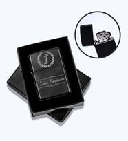 Kişiye Özel Siyah Zippo Tarzı Çakmak