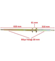Atv Buggy Sy Ym Arka Aks 1042 Mm Bilya Yatağı 30 2 Flanşlı 23 Freze Öm