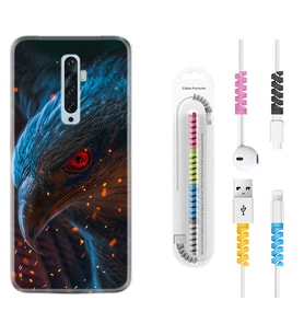 Oppo Reno 2Z 4 Lite 4 Pro 5 6 7 A31 Kılıf Kablo Koruma Spiral Silikon Şahin 1756