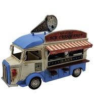 Vintage Metal Dekoratif Dondurma Kamyoneti Modeli - Cafe ve Dükkan Süsü