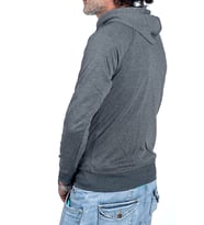 2 İplik Kapşonlu Sweatshirt (Gri)