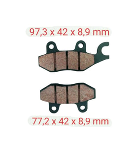Mondial 151Rs Arka Fren Disk Balatası 9 Mm Çengelli F197