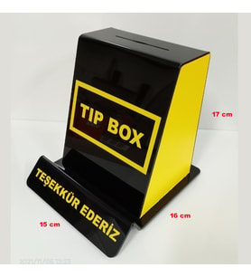 SARI-SİYAH TİP BOX BAHŞİŞ KUTUSU