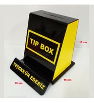 SARI-SİYAH TİP BOX BAHŞİŞ KUTUSU