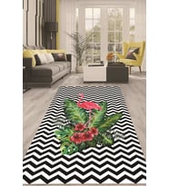 Dijital Kaymaz Taban Yıkanabilir Modern Renkli Salon Halısı Mutfak Halısı Yolluk ND-HT-654 (Çok Renkli)