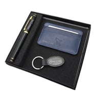 Signator D381 İsme Özel Set - Deri Kartlık + Anahtarlık  + Kalem Seti  İsme Özel Hediyelik Set (Karışık)