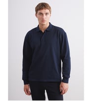 LCW Vision Lacivert Polo Yaka Erkek Sweatshirt