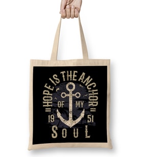 Hope Is The Anchor Of My Soul Bez Çanta Uzun Saplı