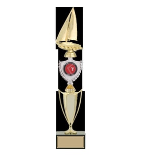 ODAK KUPA - Figürlü Kupalar - Yelken Figürlü Kupalar FG-042 B - 48 cm