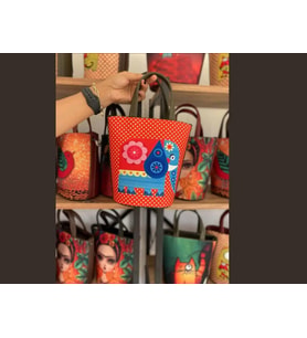 Fil Figürlü Kova Model Çanta Etnik Bohem Style - YESİL