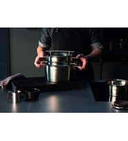 Fissler Phi Collection Kızartma Tenceresi (24 Cm, 3,9 L) Cam Kapaklı – Büyük Paslanmaz Çelik Kızartm