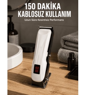 Lexroo Yeni Nesil Tıraş Makinesi Uzun Şarjlı Paslanmaz Çelik Bıçaklı Yeni Nesil