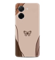 Xiaomi Redmi A5 4G Kılıf Boutique Baskılı Resimli Kahve Kelebek Pcode -038