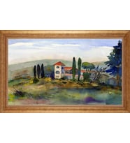 EV İŞYERİ OFİS İÇİN ALTIN ÇERÇEVELİ PASPARTULU TABLO VB608