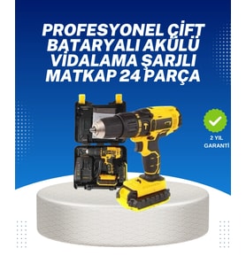Ev ve Atölye İçin 12V Akülü Matkap  Plastik Mandren ve Metal Şanzıman